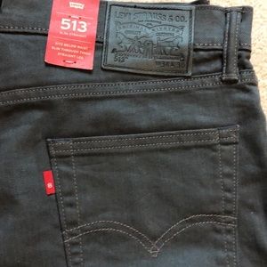 NWT Men’s Levi’s 513 Jeans - Gray - 34 x 30 - Slim Fit